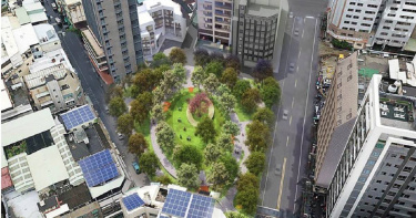 高雄城中城大樓經過鑑定後，遭認定耐震力不足，有危害公共安全之虞，高市府決定依法拆除大樓，未來打造為公園，並選定七賢國中舊校址做為區段徵收抵價地及社宅基地。（圖／高市府都發局提供）