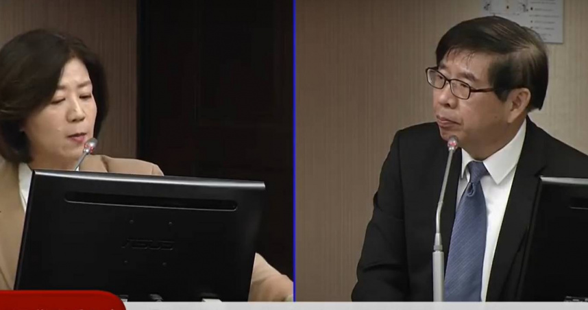 王育敏質疑審計部處理許銘春疑似挪用就安基金辦個人演唱會的立場，前後差很大（圖／翻攝自國會頻道）