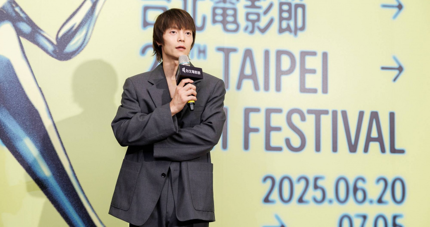 窪田正孝許願能來台拍戲，吃好吃便當。（圖／台北電影節提供）