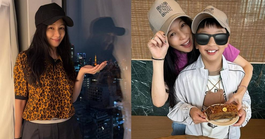 女星徐若瑄的兒子小V寶已經10歲了。（圖／翻攝自徐若瑄臉書）