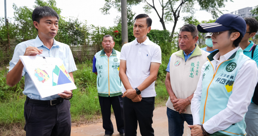 立法委員林岱樺26日辦理梓官區通港路會勘。（圖／林岱樺辦公室提供）