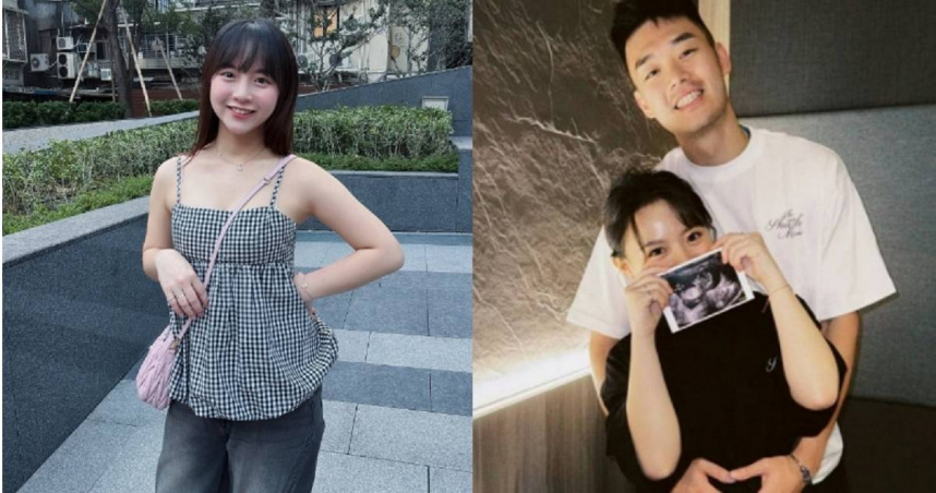 前樂天女孩「十元」陳詩媛與羽球金牌國手王齊麟去（2024）年認愛後，今年6月10日正式登記結婚，日前更宣布懷孕喜訊。（圖／翻攝自陳詩媛Instagram）