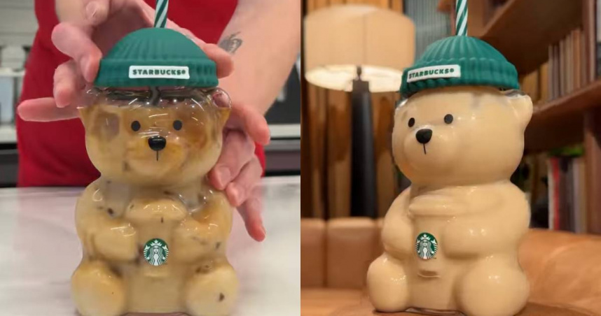 星巴克推出可愛小熊造型「Bearista」冷飲杯掀搶購潮，但因門市庫存稀少、員工事先搶購引發顧客不滿。（圖／翻攝自IG／starbucks）