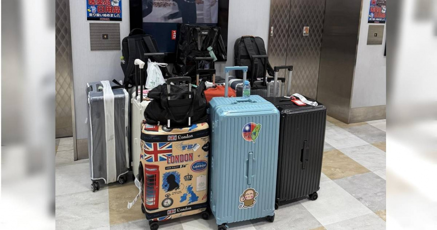 有台灣旅客到日本玩，把行李箱堆放在電梯口，引發爭議。（圖／翻攝自臉書社團京都自由行究極攻略）