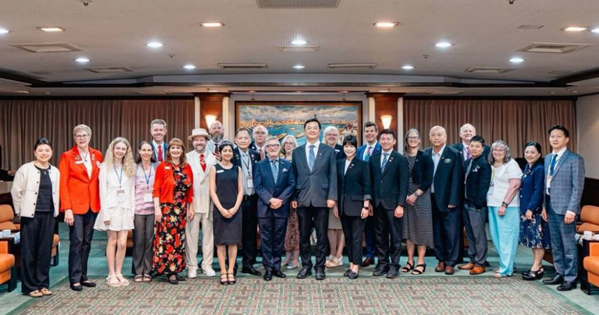 國際城市代表團訪高雄交流合影。（圖／高雄市政府提供）