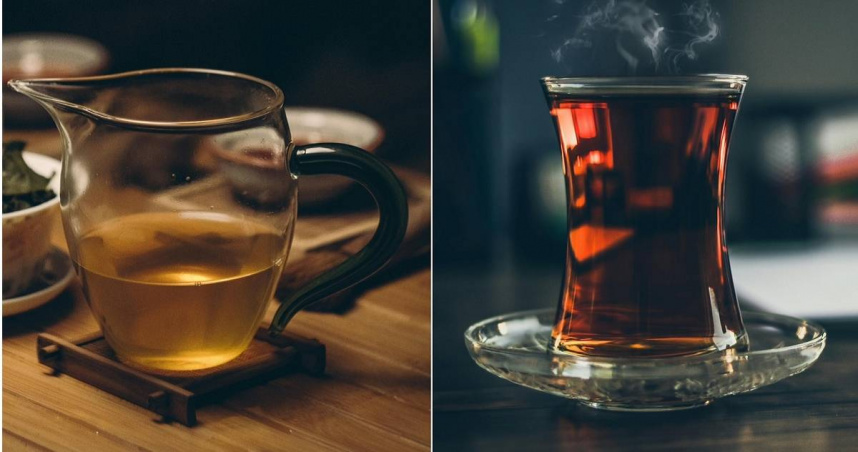 網傳溫的「無糖綠茶與半糖紅茶」有助於緩解咳嗽症狀，中醫師劉宗昇提醒以中醫角度揭開真相。（合成圖／Pexels）