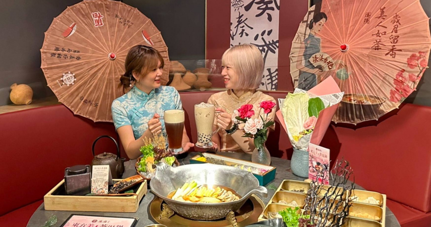 湊湊「東方美人茶湯鍋」正好趁著母親節期間享受多重優惠。（鴛鴦450元、單鍋580元，圖／呷哺集團提供）