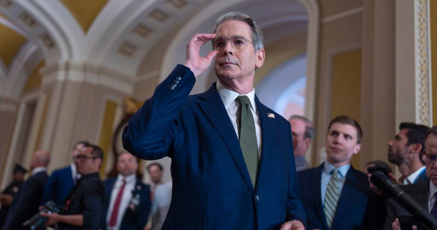 美國財政部長貝森特（Scott Bessent）。（圖／達志／美聯社）