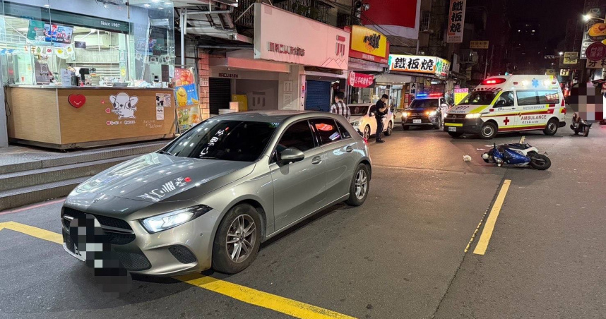 新莊男疑酒駕拒檢撞車後逃逸，警方已鎖定身份追緝中。（圖／翻攝畫面）