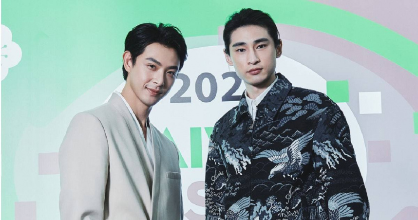 連晨翔（左）與章廣辰攜手宣傳新戲。（圖／TVBS）