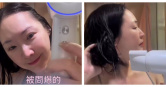 王俐人分享吹風機使用心得，居家吹髮影片吸引關注。（圖／翻攝自臉書，王俐人）