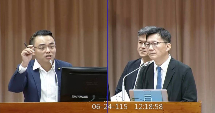 國民黨立委洪孟楷昨(24)日質詢教育部政務次長張廖萬堅（圖／翻攝立法院國會頻道）
