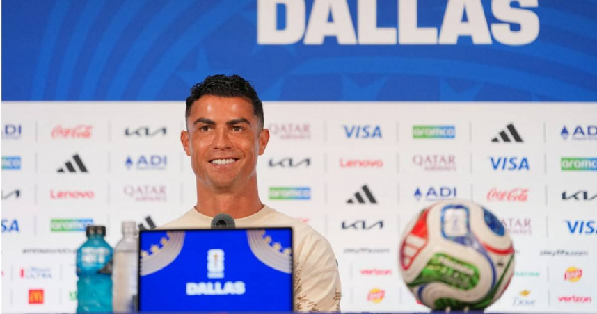 「C羅」Cristiano Ronaldo在世界盃16強賽前受訪時表示，本屆世界盃將是自己職業生涯最後一次參加這項盛會。（圖／達志／美聯社）