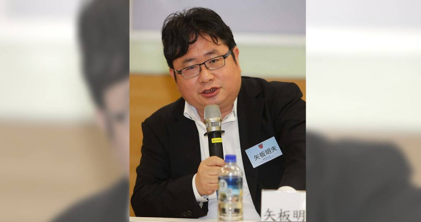 矢板明夫表示，面對任何形式的暴力與威嚇，自己不會退縮，也不會屈服。（圖／報系資料照)