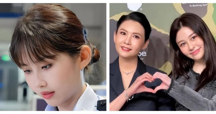 上海一名女警因神似香港女星邱淑貞意外爆紅，執勤畫面在網路掀起熱烈討論。（圖／翻攝自騰訊新聞）