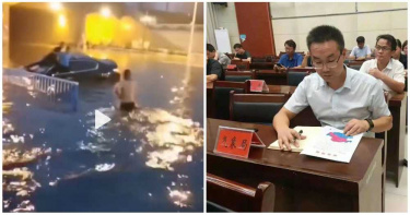 鄭州暴雨!傳氣象局長「被洪水沖走」 本尊現身:被20多位民眾救了