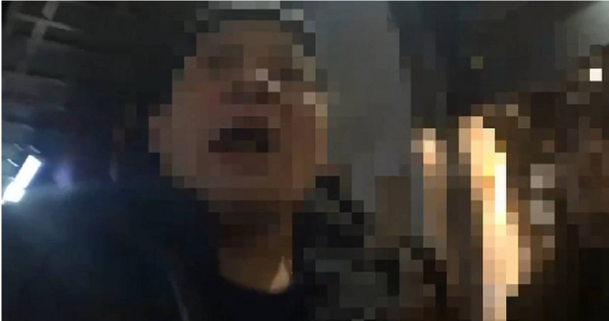 三重爆債務糾紛，盧女遭毆打臉部受傷警方火速到場排解狀況。（圖／翻攝畫面）