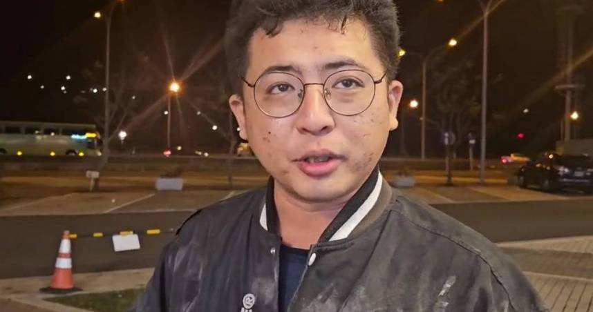 張先生在休息3天後，今（28）日現身接受媒體訪問。他因救人當下吸入過多廢氣，至今仍會偶爾咳嗽。（圖／翻攝中時YT）