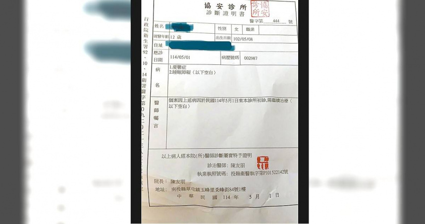 有家長在社群媒體爆料，南投某國小代課老師在學校開課收錢補習，學生不參與則受到霸凌，受害學生因此看身心科。（摘自南投人聊天室／馮惠宜南投傳真）