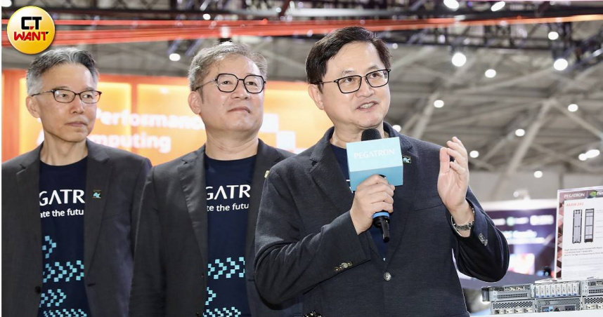 和碩董事長童子賢第一次在COMPUTEX參展。（圖／方萬民攝）