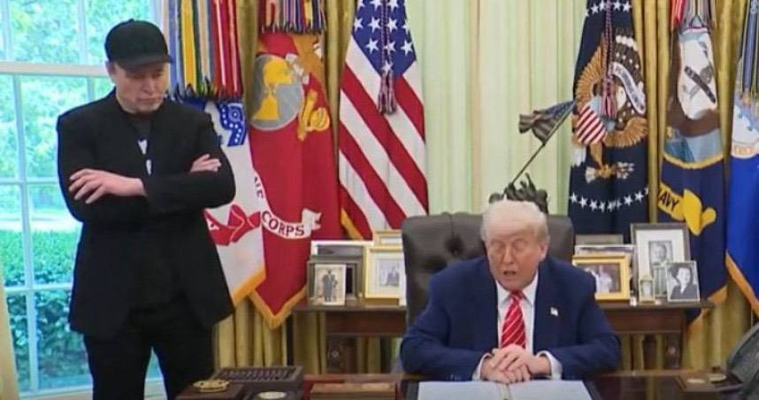 馬斯克宣布將籌組名為「美國黨」（America Party）的全新政黨。（圖／Truthsocial@realDonaldTrump）