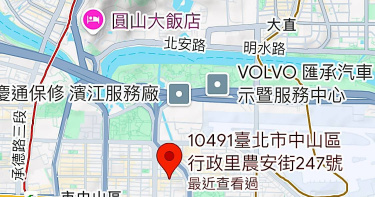 以圓山飯店為中心點，往南、東南方的彩劵行就是農安街247號的「八方進財彩券行」，而且彩劵行坐北向南，完全符合「開運達人」楊登嵙教授的得獎建議。（圖／Google地圖）
