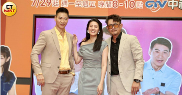 翁家明、顏曉筠、柯叔元出席《樓上樓下》記者會。（圖／侯世駿攝）