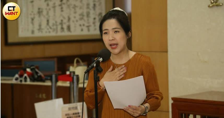 國民黨立委徐巧芯表示，台電虧損如同無底洞，若政策不改革，再多補貼也只是浪費。（資料圖／黃鵬杰攝）