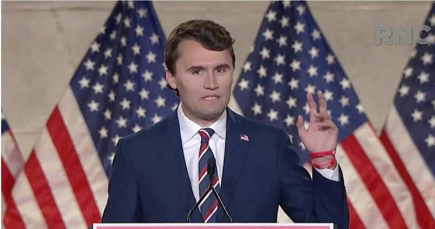 「美國轉折點」（Turning Point USA）共同創辦人柯克（Charlie Kirk）。（圖／達志／美聯社）