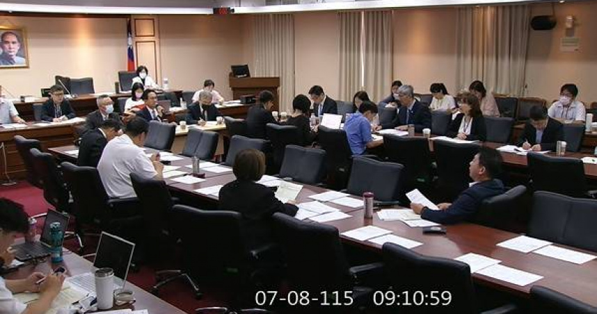 立法院交委會今（8）日初審通過引水法第6條修正草案。（圖／翻攝立法院議事轉播系統）