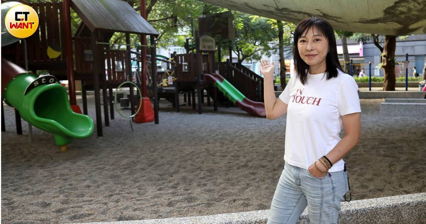 新北市三蘆區議員李倩萍長年關心教育，打造出十多座特色公園，讓不同年齡層都能共享愜意。（圖／方萬民攝）