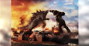 哥吉拉與金剛在電影中，展開一場史詩級的終極之戰。（圖／華納兄弟提供）
