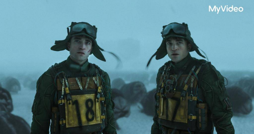 羅伯派汀森在《米奇17號》飾演可拋棄式的複製人。（圖／MyVideo提供）