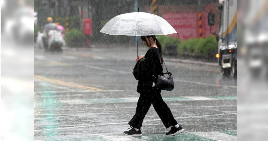 6日受鋒面影響，晚間開始到降雨範圍擴大，全台都會出現局短暫陣雨。（示意圖／報系資料照）