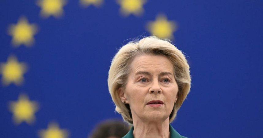 歐盟執行委員會主席范德賴恩（Ursula von der Leyen）。（圖／美聯社／達志）