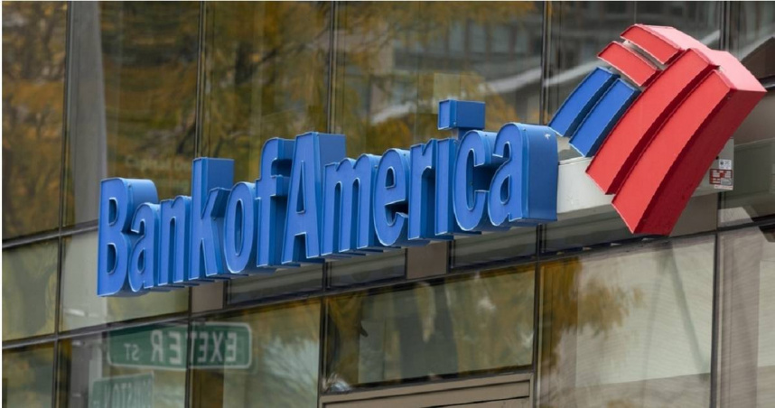 美國銀行（Bank of America）。（圖／達志／美聯社）
