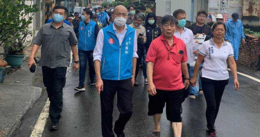以前大雨得淹五天現在一天退光 韓國瑜訪岡山期盼治水別分黨派