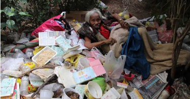 都市野人現蹤? 白髮老人吃喝拉撒躲草叢23年