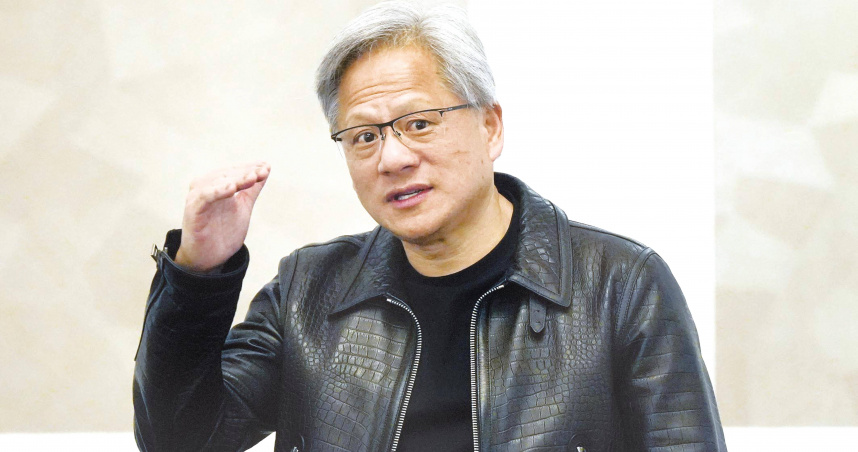 黃仁勳今日抵達台中參加矽品揭牌儀式。（圖／報系資料照）