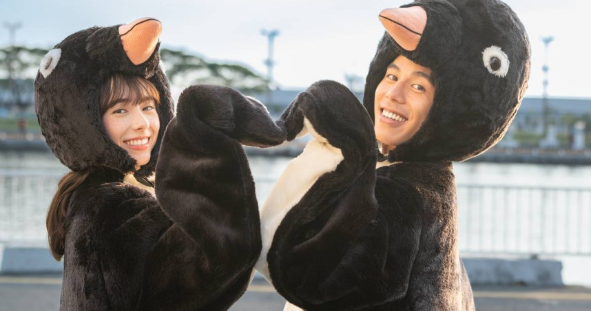 詹懷雲、林奕嵐在《命中註定那頭鵝》有多場浪漫對手戲。（圖／台北双喜提供）