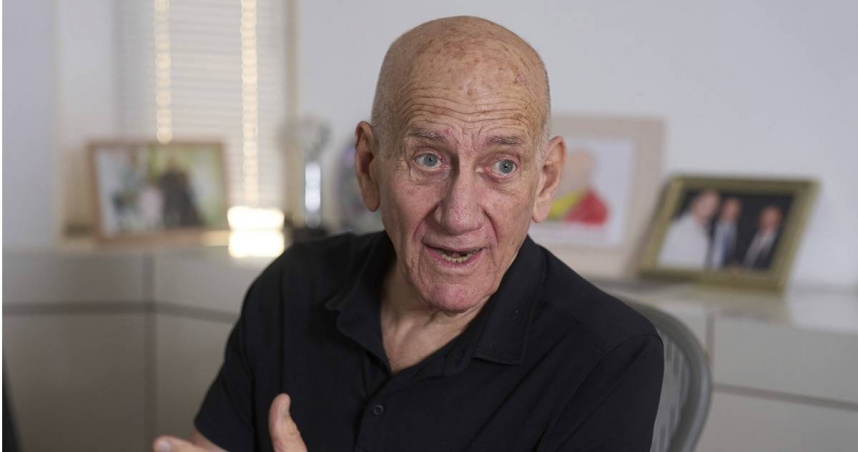 奧爾默特批，以色列在加薩進行毀滅性戰爭。（圖／達志／美聯社，下同）