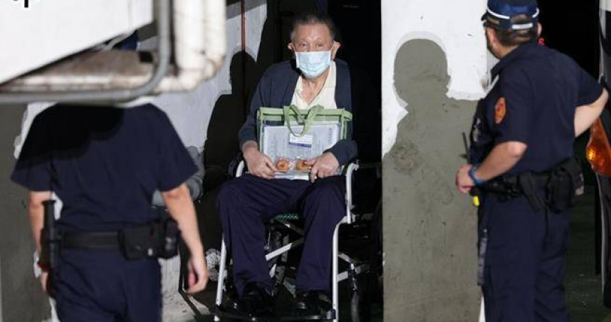 沈慶京黴菌治療住台大醫院，法官嚴要求1億保證金防逃亡。（ 圖／翻攝畫面）