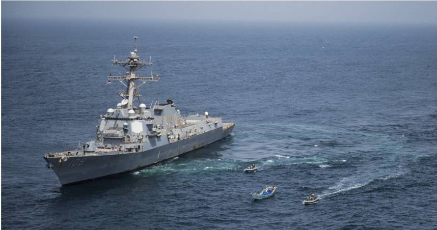 美國亞里·柏克級飛彈驅逐艦「賈森·鄧漢號」（USS Jason Dunham）。（圖／達志／美聯社）