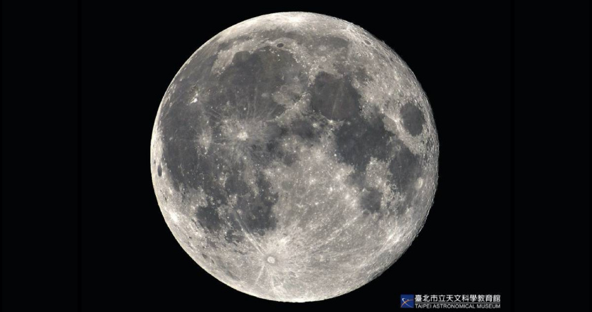 今年中秋不是真正的滿月。（圖／台北市立天文館）