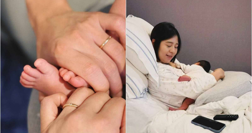 劉品言報喜，平安產下女兒。（圖／翻攝臉書）