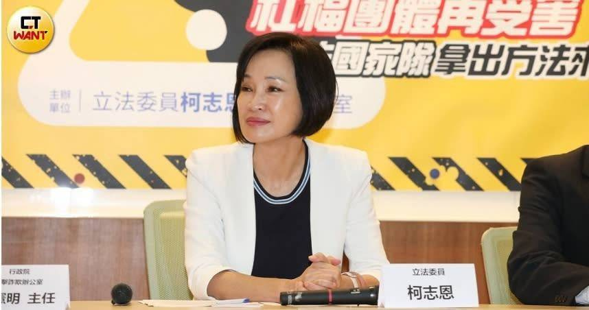 國民黨高雄市長參選人、立委柯志恩。（圖／劉耿豪攝）