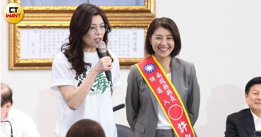 國民黨徵召南投縣長許淑華（右）投入2026縣市長選舉力拚連任。（圖／周志龍攝）