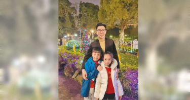兼母職平安過節 品冠帶娃體會媽媽偉大