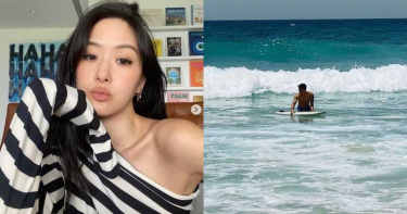 孫芸芸首度公開小兒子「衝浪肌肉帥照」!網驚呼:長好大了
