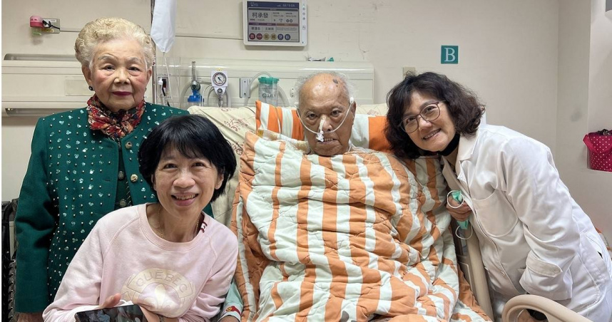 「柯爸」柯承發今（17日）病逝。（圖／翻攝自臉書／陳佩琪Peggy ）